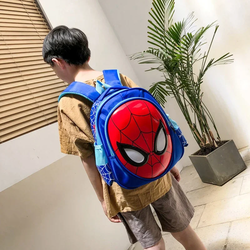 Sac à Dos d'École de Dessin Animé Spider-Man avec Motif de Smile Hero Stéréo 3D, Sacoche de Maternelle Mignonne, Cadeaux pour Enfant Garçon