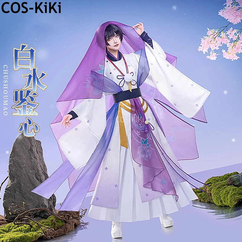 COS-KiKi Genshin Impact Wanderer Scaramouche Flower Wedding Game Suit Antique Uniform Cosplay Costume Halloween Party Outfit