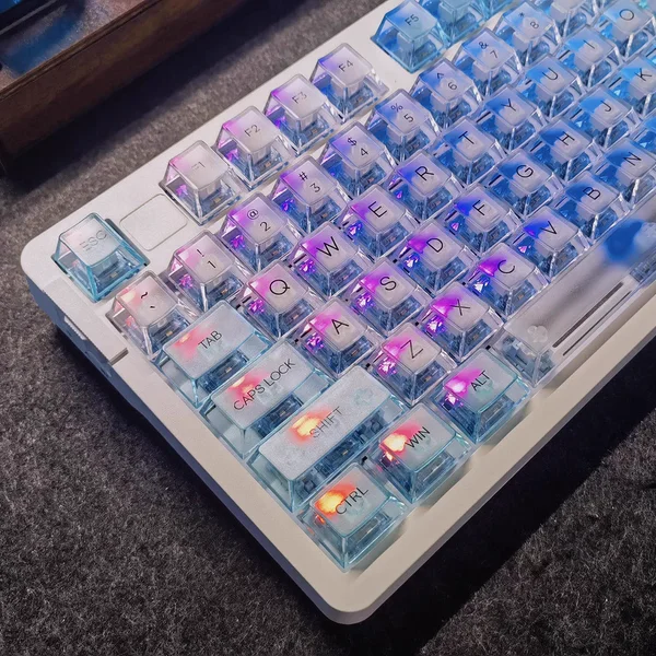 

Прозрачный колпачок для ПК MDA, УФ-печать, положительная гравировка, передняя матовая, четырехсторонняя светопропускающая съемка, 60 80, универсальная