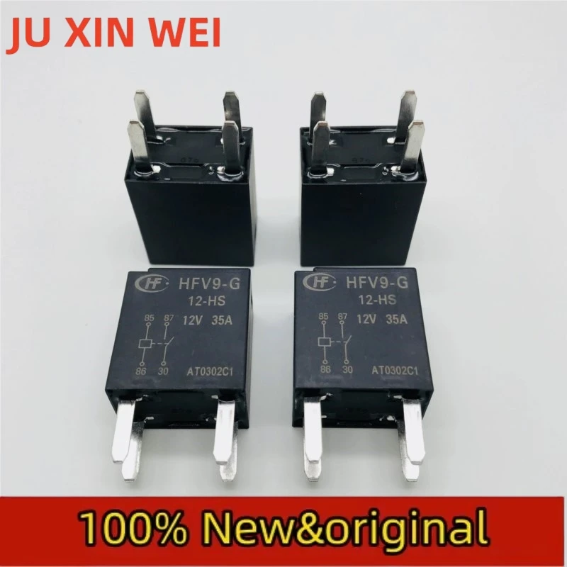 5PCS HFV9-G-12-HS 012VDC four pin group normally open without parallel components 35A Hongfa automotive relay