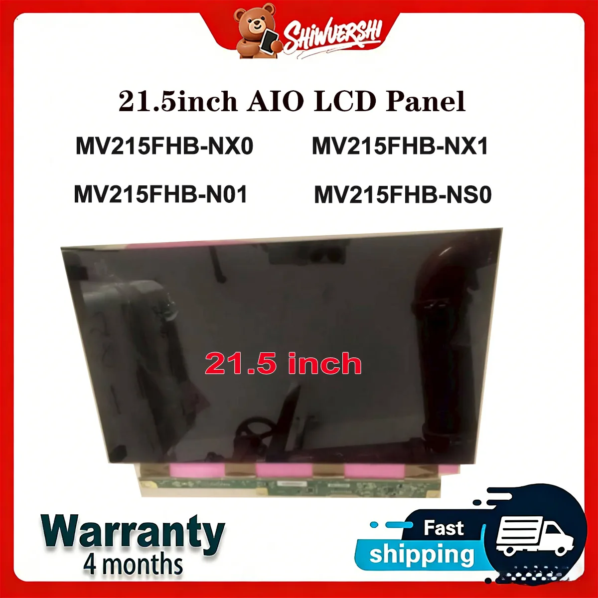 

Original New A+ 21.5'' Only LCD Glass Panel Screen Display MV215FHB-NX0 MV215FHB-NX1 MV215FHB-N01 MV215FHB-NS0