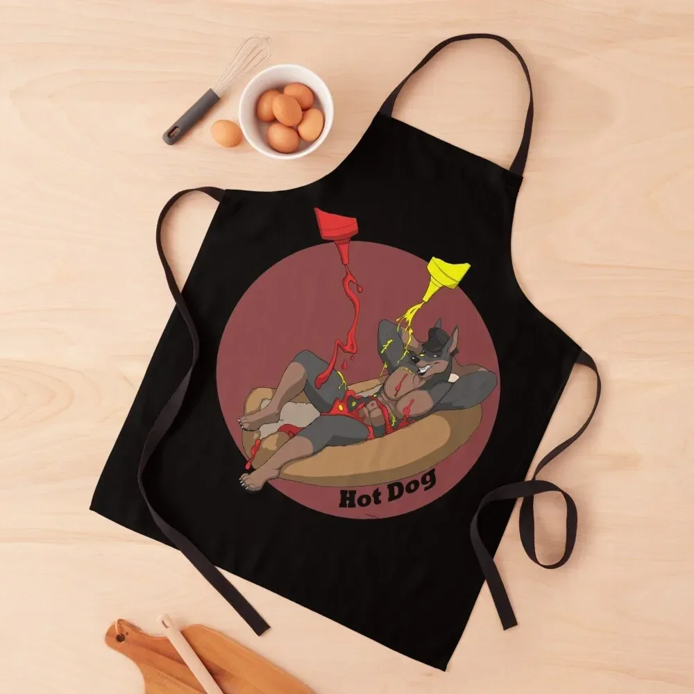 

Hot Dog Apron Kitchen Tools Accessories Trim Cloth For Kitchen Women Apron
