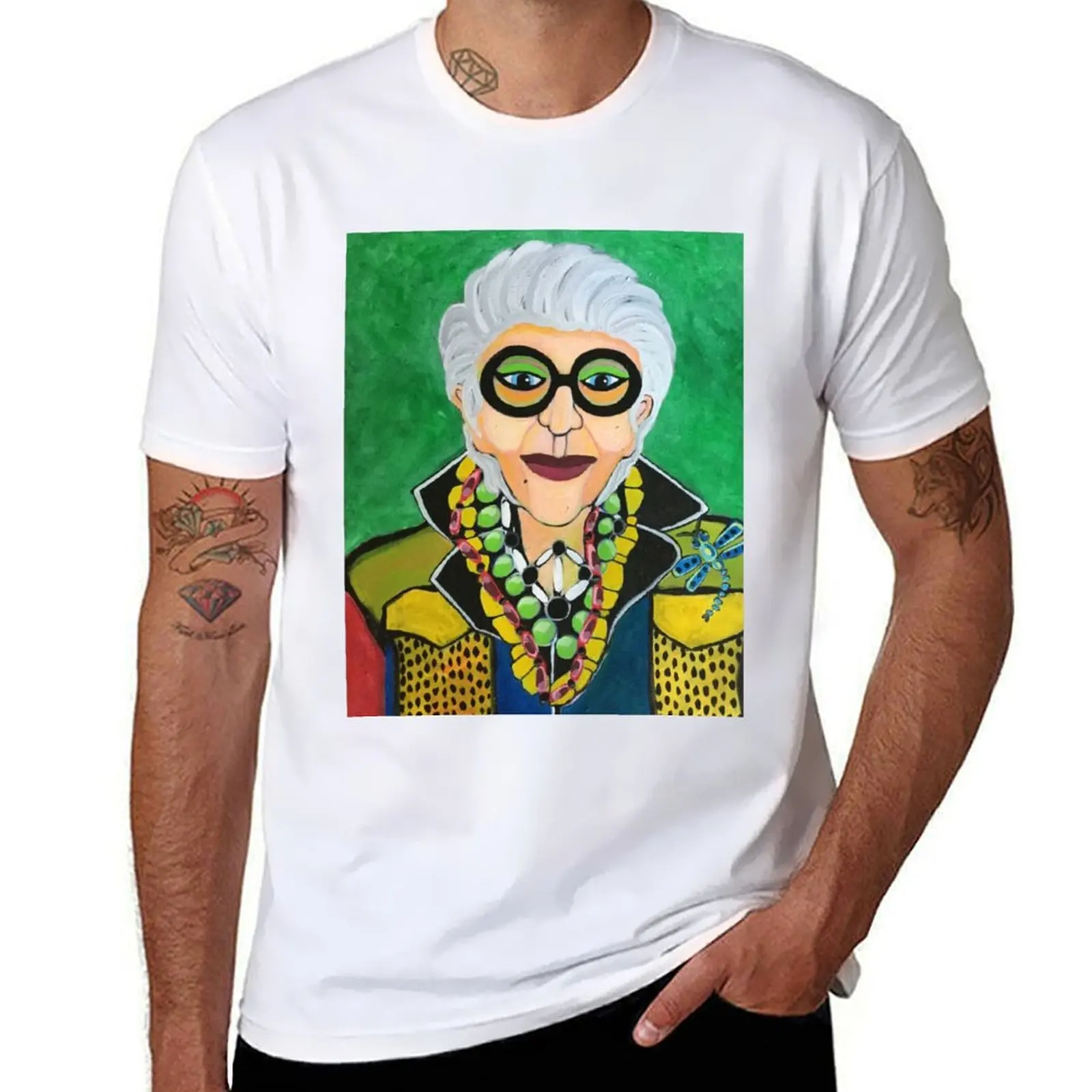 

Iris Apfel More is More T-Shirt cotton tshirt 100% funny t shirts dark humor