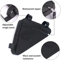 Sac triangulaire pour vélo de montagne, sac à main avec poignée pour cadre avant de vélo, sac pour téléphone, lampe de poche, sac triangulaire pour vélo de route, sac étanche 4