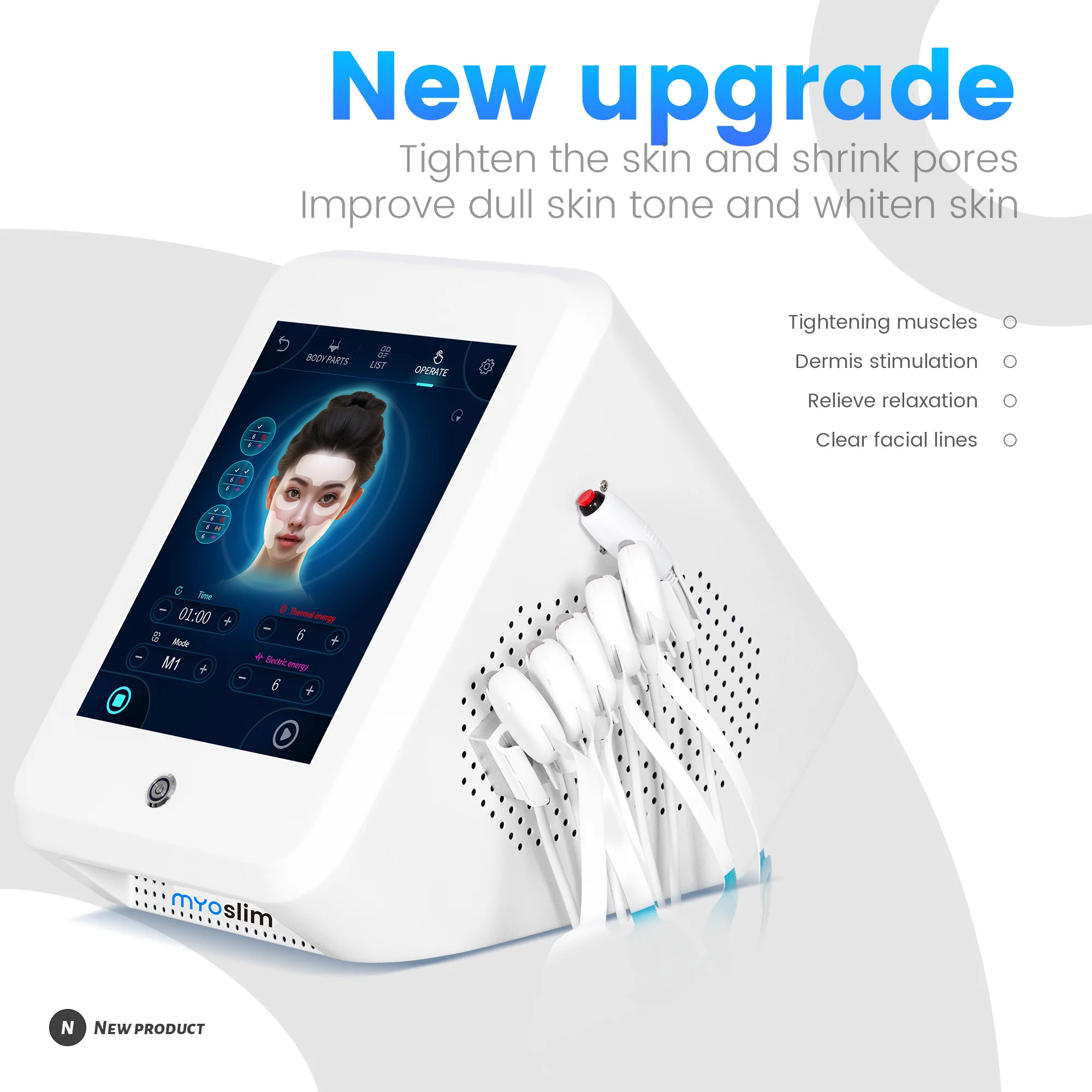 

Myoslim Non-invasive rf Muscle Face RF Heat Energy Output Strong Pulsed Magnetic Lift Wrinkle Removal Machine Painless Salon