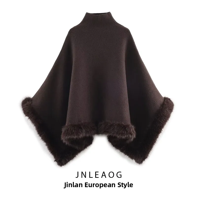 JNLEAOG моющееся универсальное женское пальто с эффектом искусственного меха и плоской иглой, осеннее новое женское пальто, длинная све