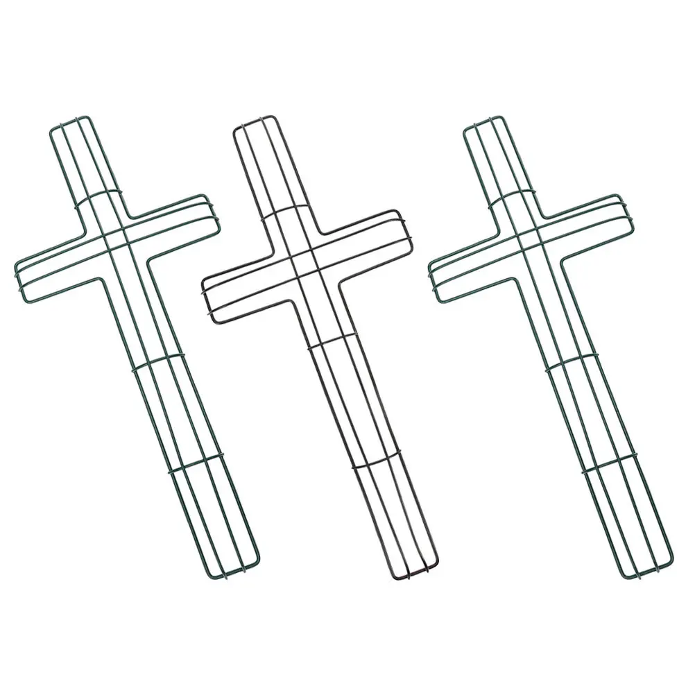 3 штуки металлических крестовидных каркасов для венков, инструмент для рукоделия