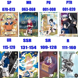 Nuovo Kayou Naruto Set di carte Collezione Anime Carta SP MR PU PTR UR SSR SR R Serie completa Carta di storia Giocattolo per bambini Regali di compleanno