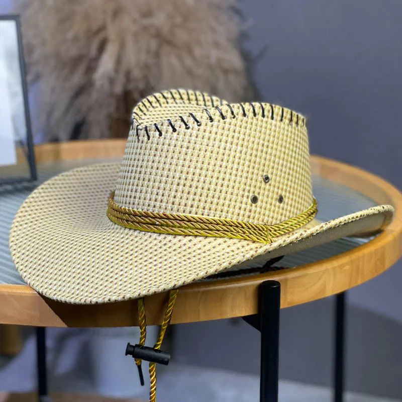 European Retro Cowboy Hat Farm Sun Protection Hat Big Hat Brim Sun Protection Effect Is Better For Outdoor Travel Outdoor Travel