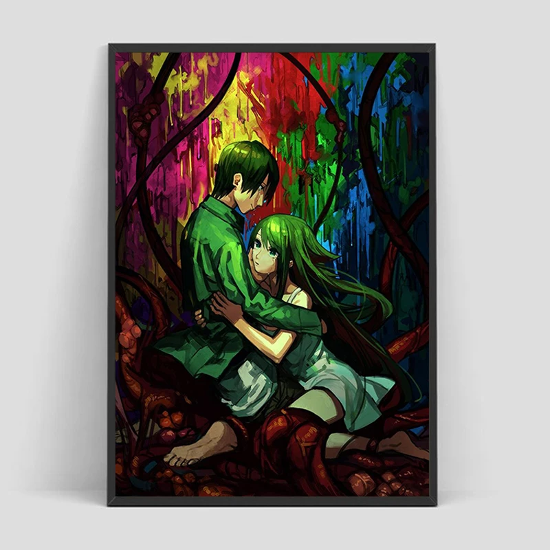 لعبة الرعب S-sama No Uta أغنية سايا ملصق الديكور صور غرفة طلاء جدران قماش زينة للديكور المنزل