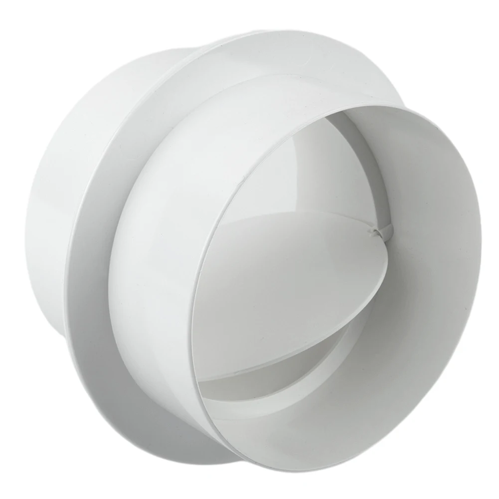 Válvula de retención para ventilación de baño, accesorio práctico redondo de PVC, blanco, 110mm, 120mm, 150mm, 80mm