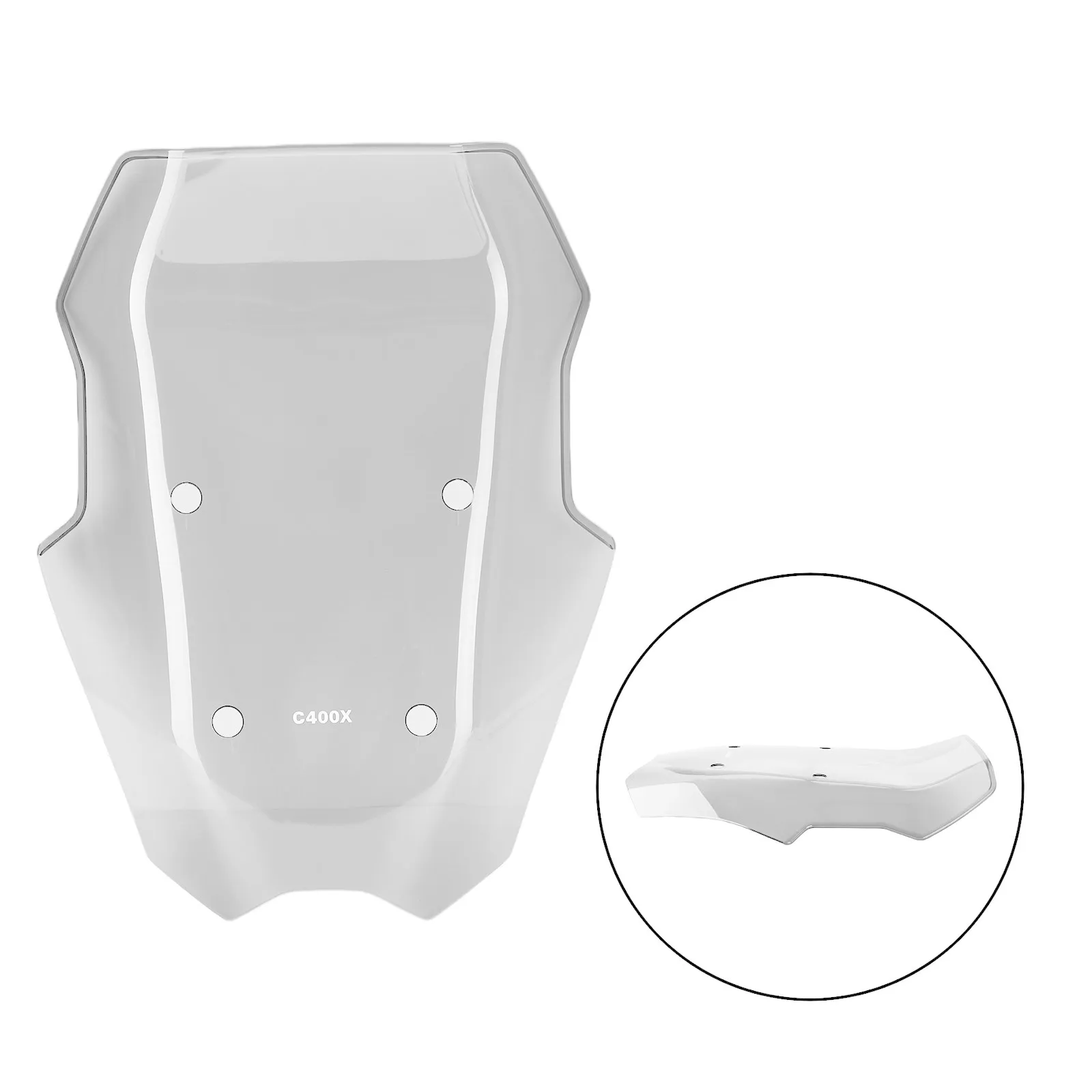 

ABS Plastic Motorcycle Windshield WindScreen For BMW C400X 2019-2023