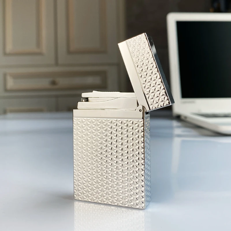 

New commemorative edition single and double flame luxury lighter Ping Sound natural paint cigarette smoking butane lighter