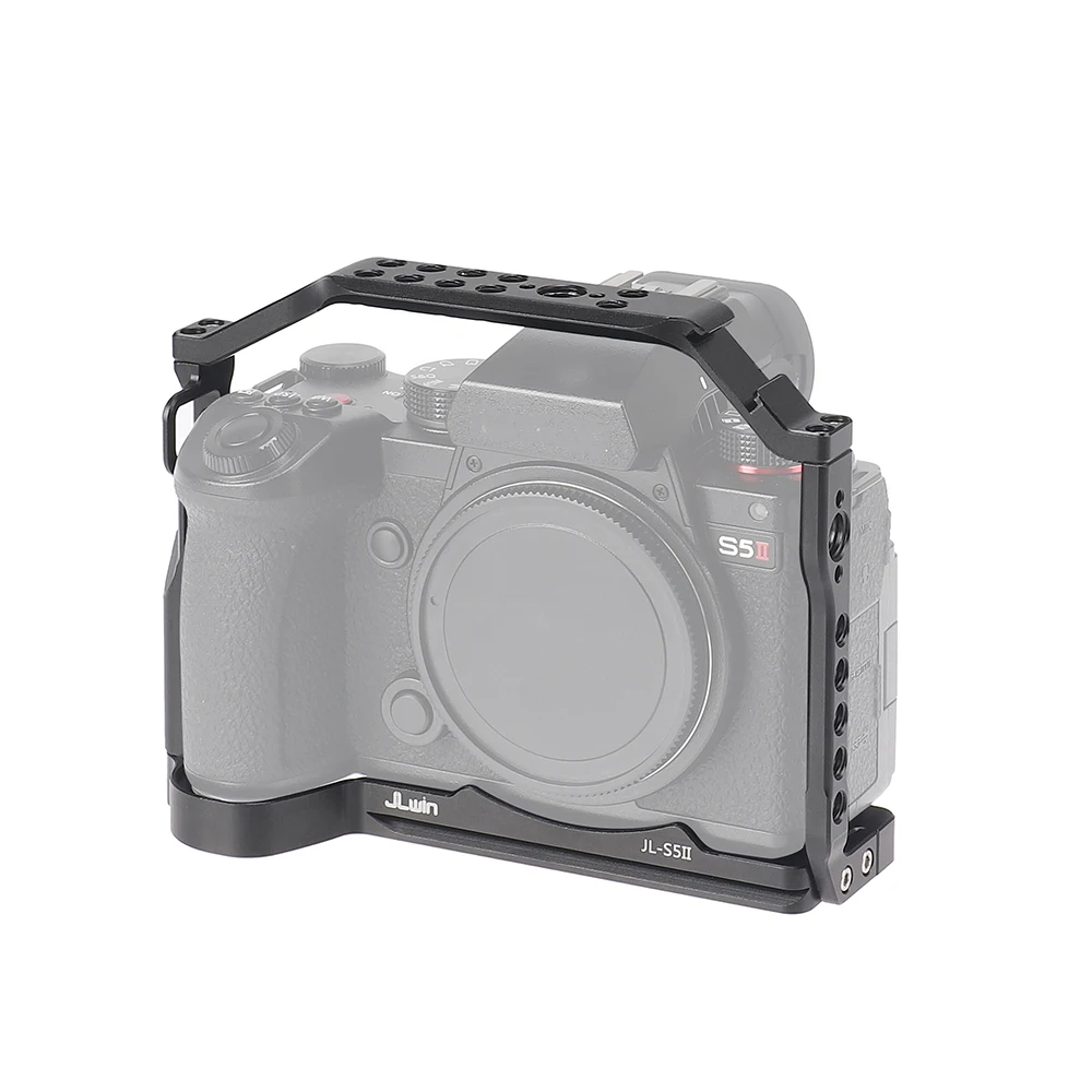 Camera Cage for Panasonic LUMIX S5II S52 S5IIX G9II Extension Frame Stabilizer Photography Accessorie Compatible with Microphone