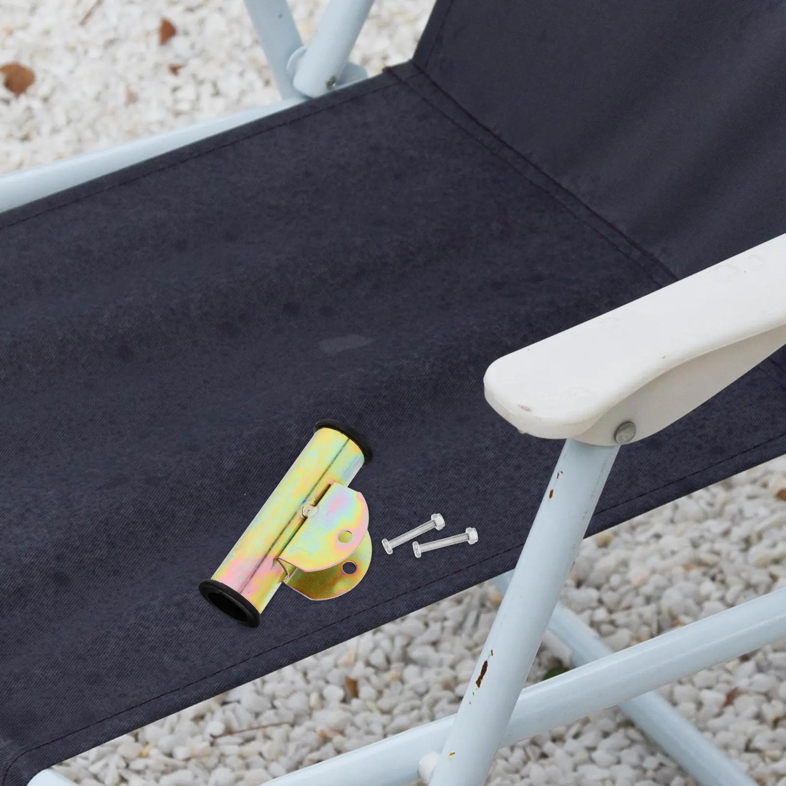 

1Pair Lounge Chair Seat Latch Hinge Fixed Catch for Foldable Recliners 20Mm Tube Plastic Buckle Metal Stability