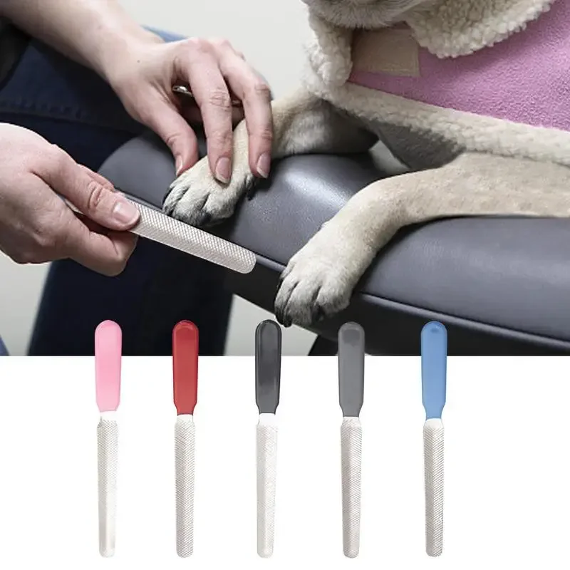 Dog Nail File Portable Painless Pet Dog Nail Trimming Clipper Colorful Pet Nail Care Tools Anti Slip Grip Dog Claw Cutters