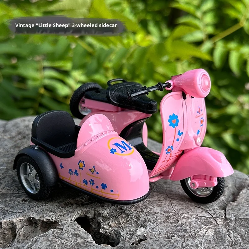 Alliage ATV quatre roues moto modèle Vintage côté par côté Trike jouet Tuk-Tuk Thai trois roues voiture télécommande jouet