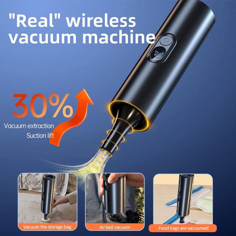 VYVYLABS 16000Pa Portable Handheld Car Vacuum Cleaner Wireless Powerful Air Duster Machine Strong Suction for Home Appliance