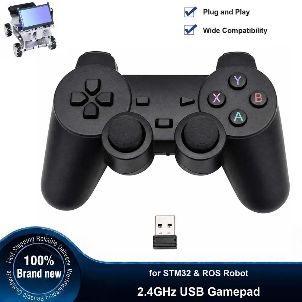 2.4GHz Wireless USB Gamepad Controller for STM32F4 Smart Car / ROS Robot Supports Raspberry Pi / Jetson Orin / Ubuntu