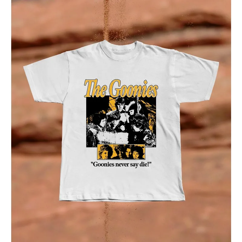 Camiseta The Goonies, camiseta de la marca Mikey Mouth Data Chunk, camiseta de la película de aventuras de los años 80, camiseta de verano para hombres y mujeres