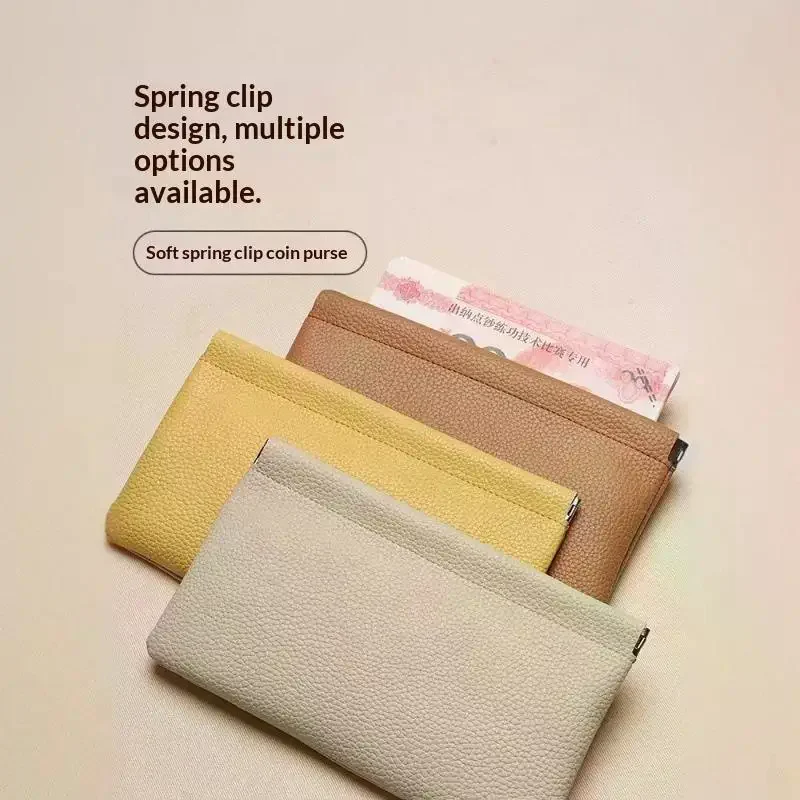 Homefish Storage Bag PU Leather For Women Men For Long Wallet Passport Driver's License Document Holder Data Cable Cosmetic Bag