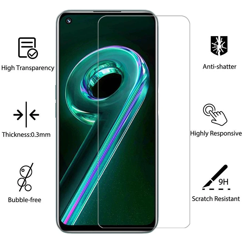 Screen Protector for Realme 9 Pro Plus Protective Tempered Glass on Realme9 9Pro Realme9Pro 5G Film Realmi Real Me Reali Relme
