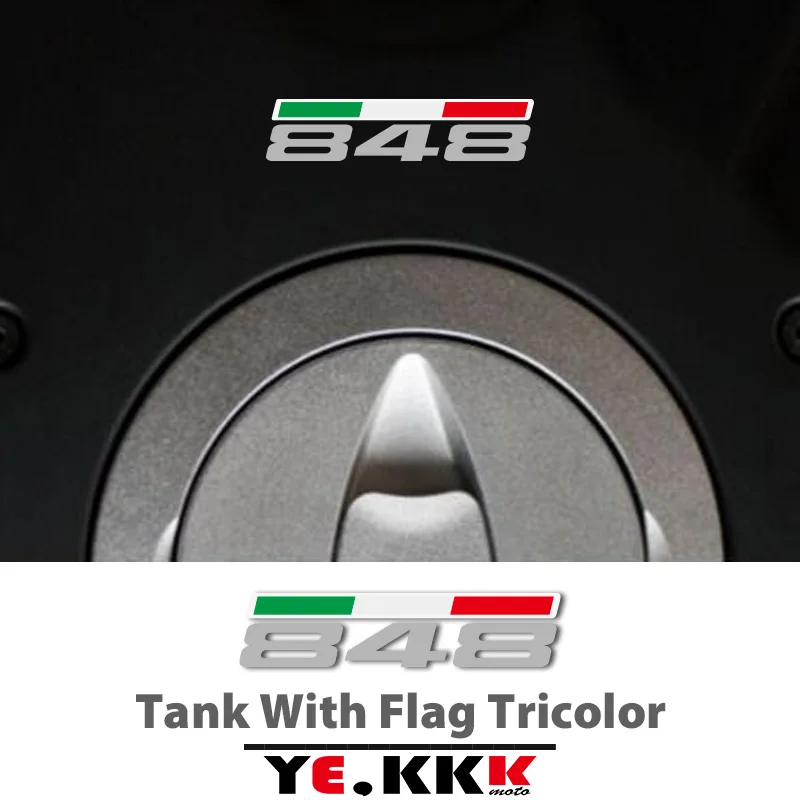 

1 Sticker For DUCATI 848 SP EVO Panigale S Monster Tank Flag Tricolor Sticker Decal Customization