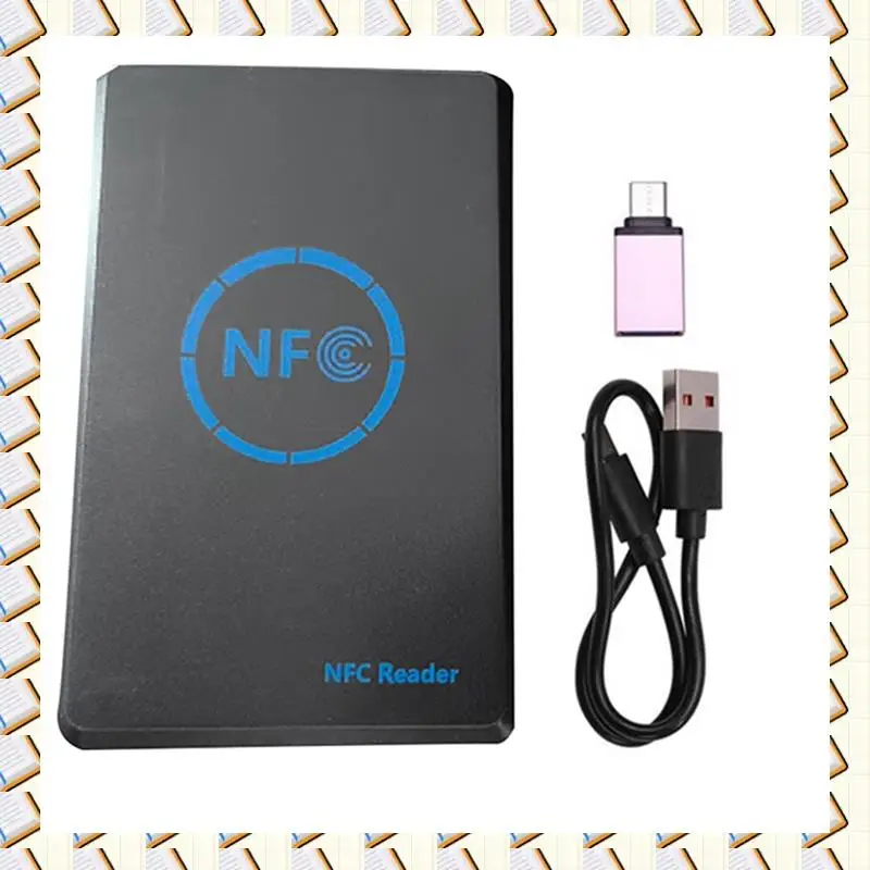 

A14M 5-полосный NFC смарт-чип/запись + 5XCUID брелок 125K 13,56M копир HID Дубликатор тегов клон ID IC брелок для копирования ключей