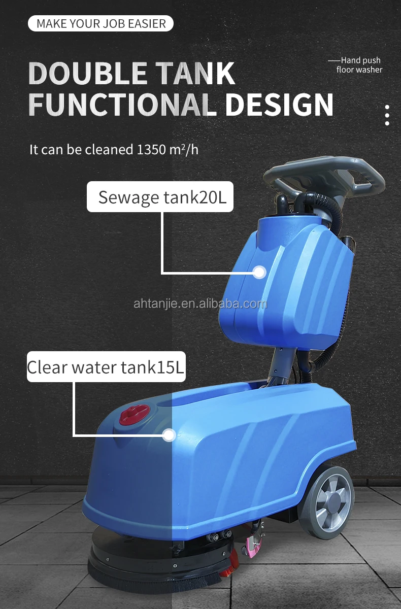350 Lavapavimenti a spinta manuale