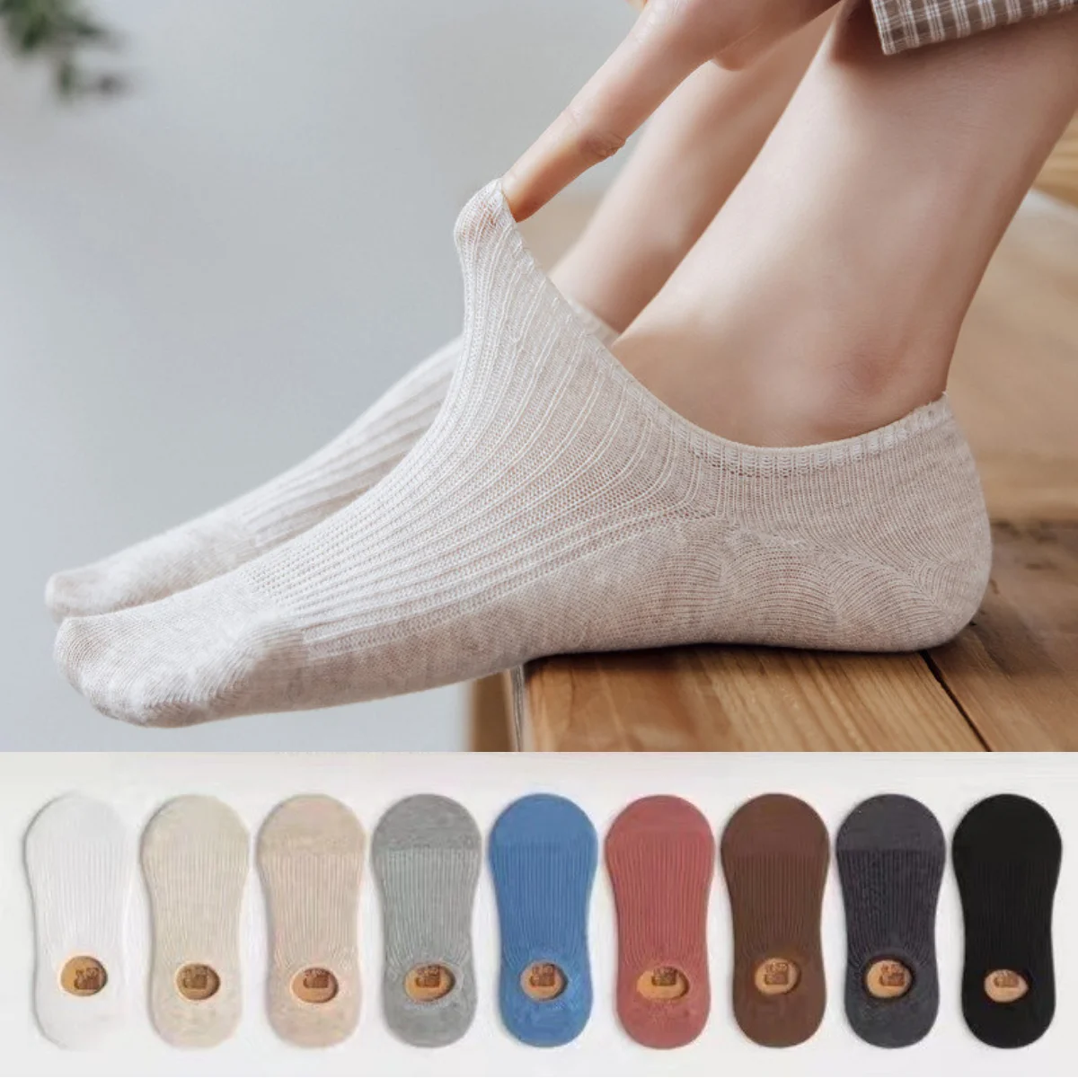 Candy Colors Women Sock Slippers Cotton Breathable Invisible No Show Socks Solid Color Silicone Non-slip Low Cut Ankle Boat Sock