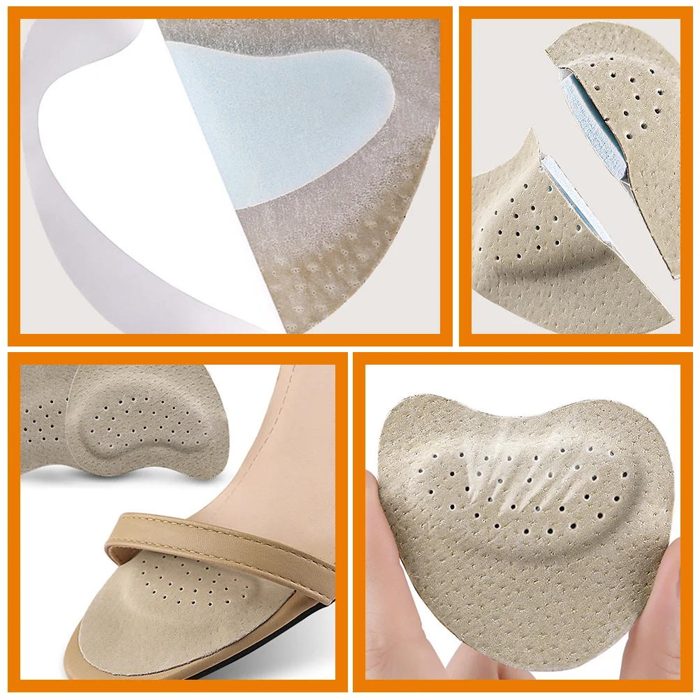 

Non-Slip Shoe Pads Adhesive Sole Protectors High Heel Forefoot Cushions Anti-Slip Grips Sweat Absorbing Lightweight Foot