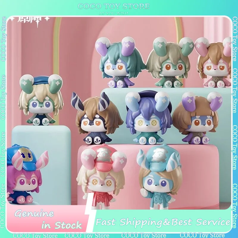 

Genuine Genshin Impact Melusine Series Mini Bean Blind Box Cute Design Anime Figure Desktop Decor Trendy Surprise Toy Gift