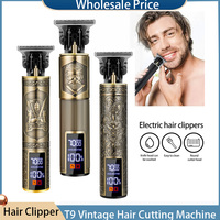 T9 Vintage Hair Trimmer Hair Cutting Machine Electric Hair Clipper Professional Clippers Beard Cutting for Men Hair Beard Shaver