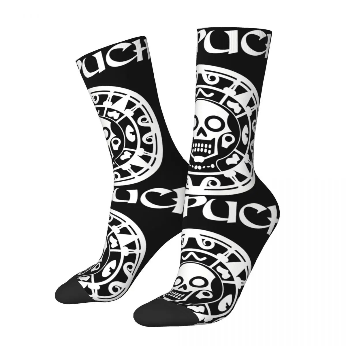 Funny Crazy compression Fantastic Sock for Men Hip Hop Harajuku Ah Puch Happy Quality Pattern Printed Boys Crew Sock Casual Gift