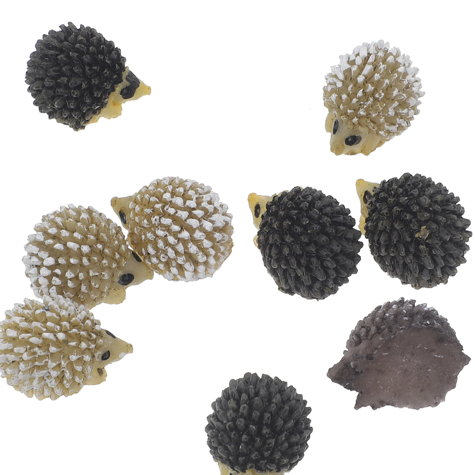 

10pcs Mini Hedgehog Resin Ornament For Micro Landscape Garden Decor Small Durable Gardening Props Cute House Decoration