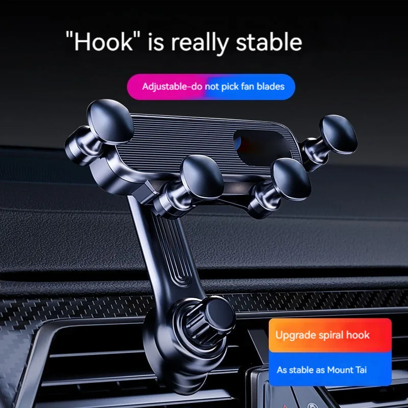 Car Mobile Phone Holder 360 Degree Rotatable Car Holder Air Outlet Gravity Mounting Bracket Mobile Phone Holder Super Shockproof