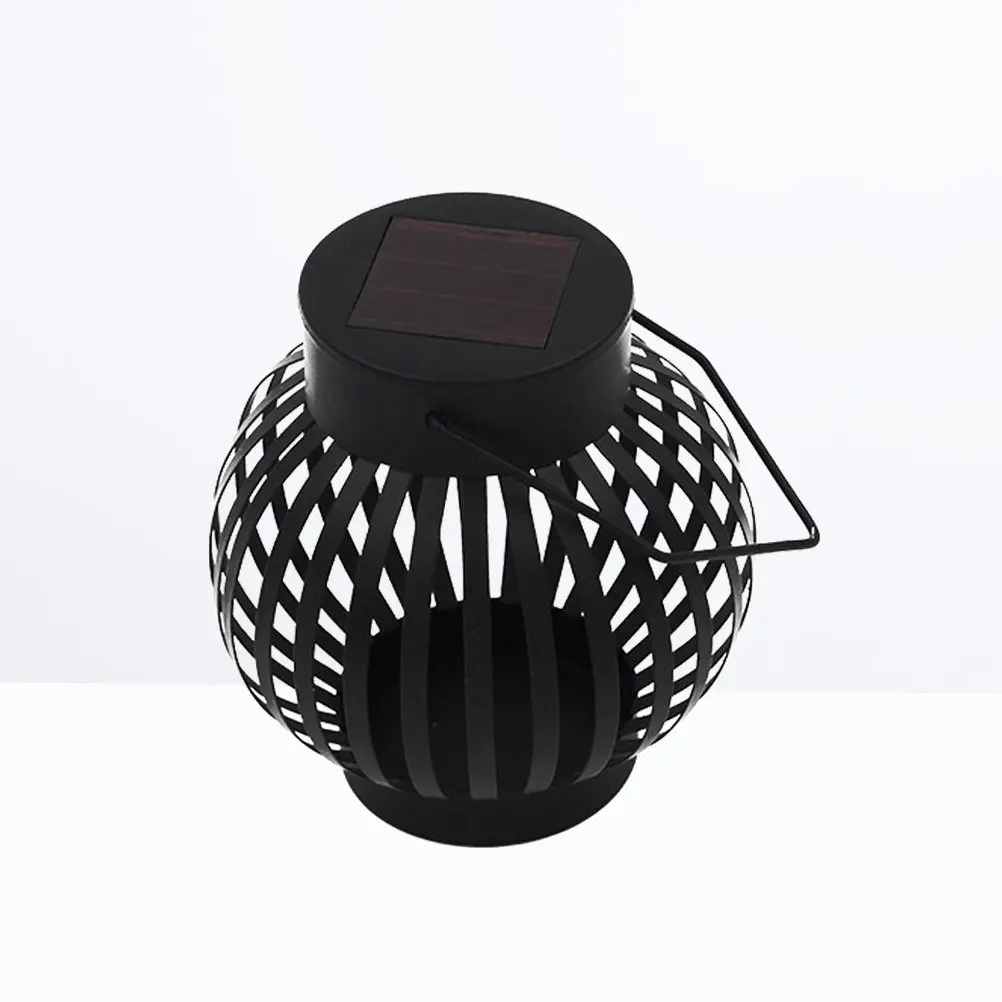 

Solar Powered Pumpkin Shaped Portable Wrought Iron LED Tent Light with Adjustable Modes Hook Hanging Design for Camping