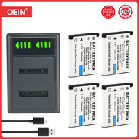 4Pcs Rechargeable Lithium Battery 3.7V 1200mAh Li-40B Li 40B Li-42B Li 42B Battery For NP-45 NP 45 NP 45A 45B 45S EN-EL10 1Pcs