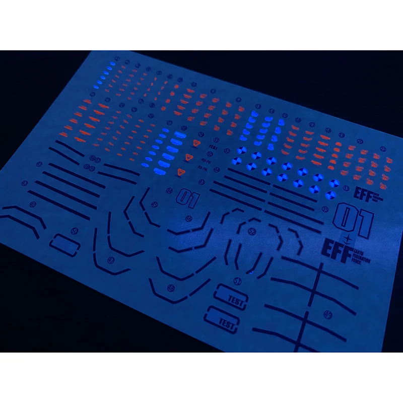 Model Decals Water Slide Decals Tool For 1/144 HG GTO RX-78-01 Local Type Rollout Fluorescent Sticker Models Toys Accessories