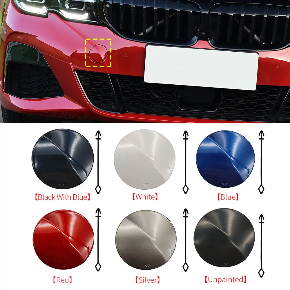 For BMW G20 G21 M Sport Front Bumper Primed Tow Hook Cover Accessory For BMW 3 Series 316 320 325 328 330 2020-2022 51119448801