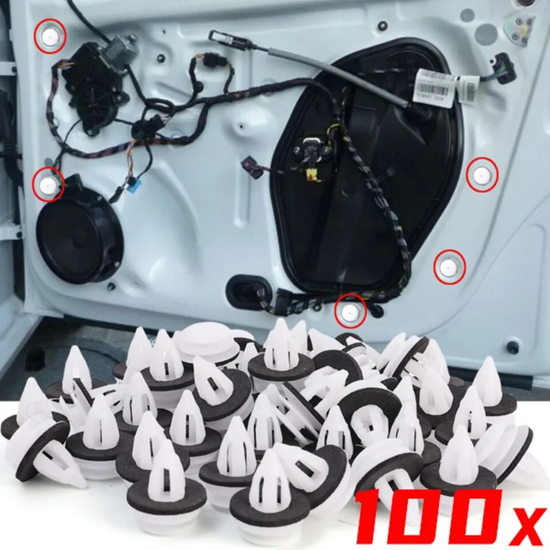 مقاطع تثبيت بطاقة لوحة باب السيارة 51418224768   ل BMW X1 X2 X3 X4 X5 X6 Z4 E61 E82 E90 E91 E92 E93 F20 F22 MINI