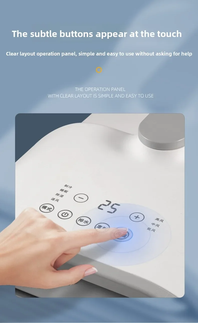 

Портативный мобильный кондиционер, интегрированная машина с одним охлаждением для дома и кемпинга, без наружного блока, мини-кондиционер