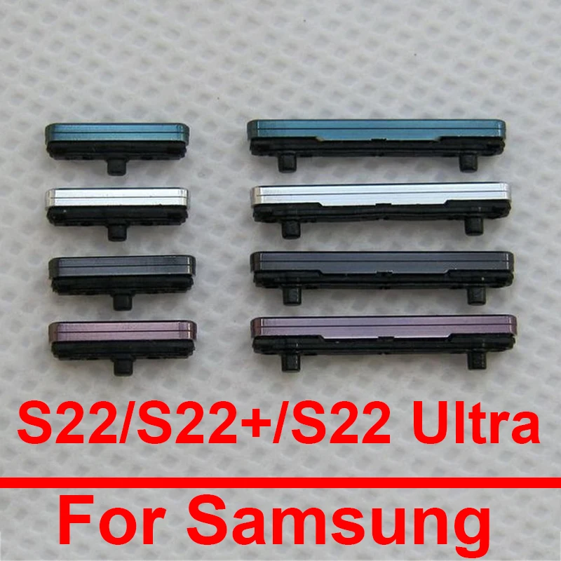 On Off Power Volume Button For Samsung Galaxy S22 SM-S901B S22 Plus S906B S22 Ultra SM-S908B 5G Side Volume Buttons Power Keys