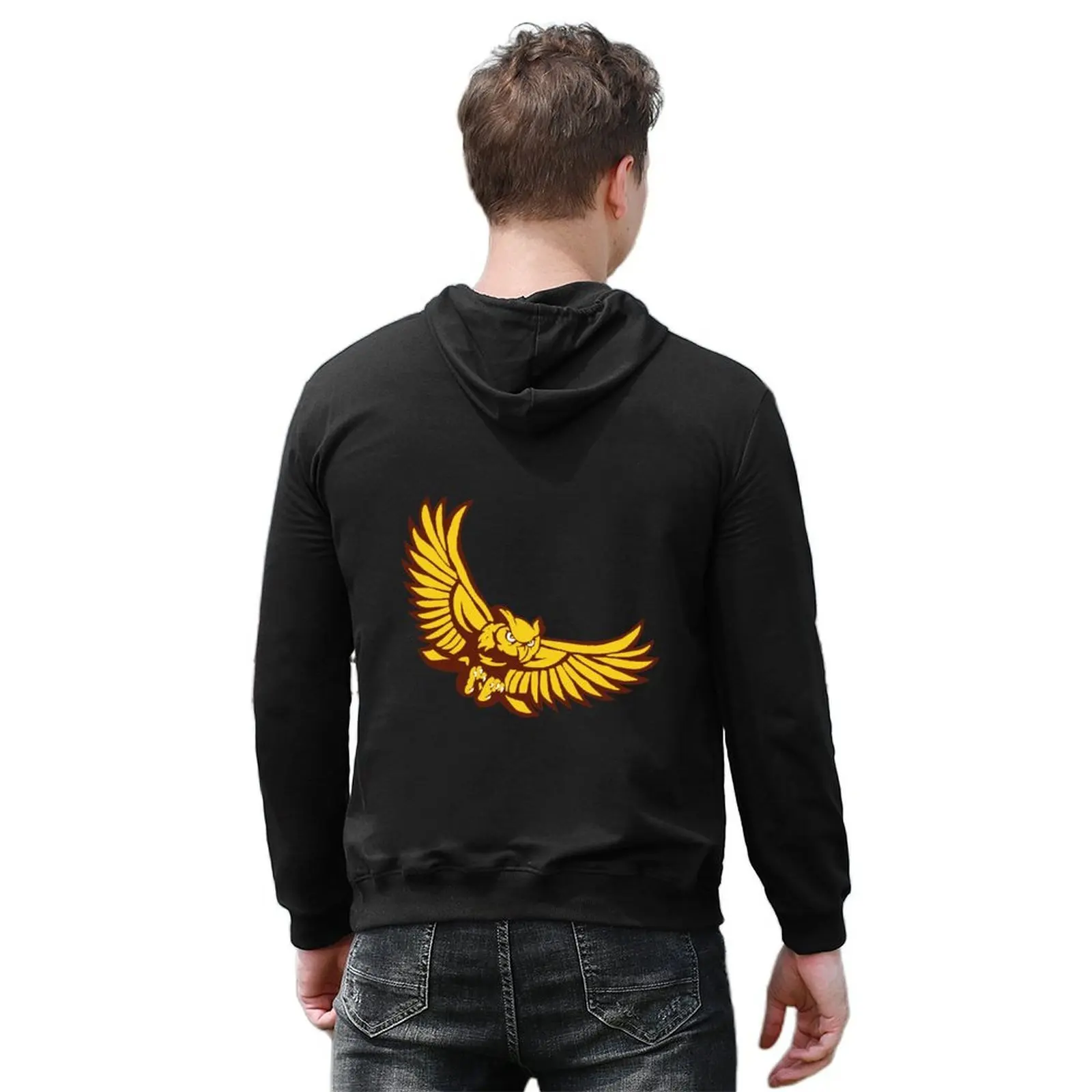 ملابس رجالية بقلنسوة من جامعة روان على الطراز الياباني ملابس رجالية معطف أنيمي هوديي