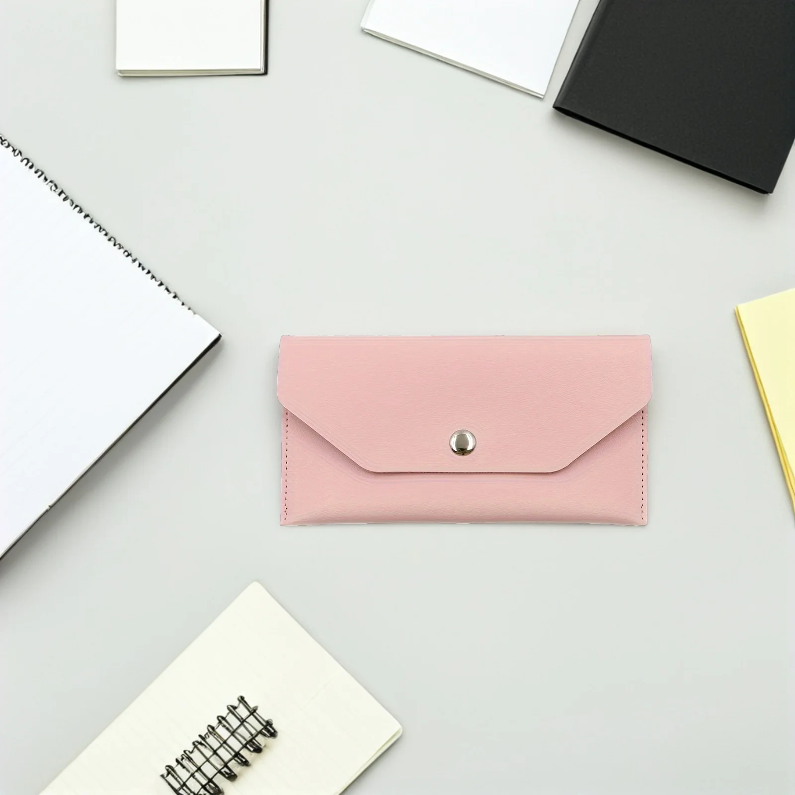 

3pcs Cash Envelope Wallet Pu Reusable Budget Organizer For Money Coin Receipts Waterproof Change Pouch Small Card Wallet Travel