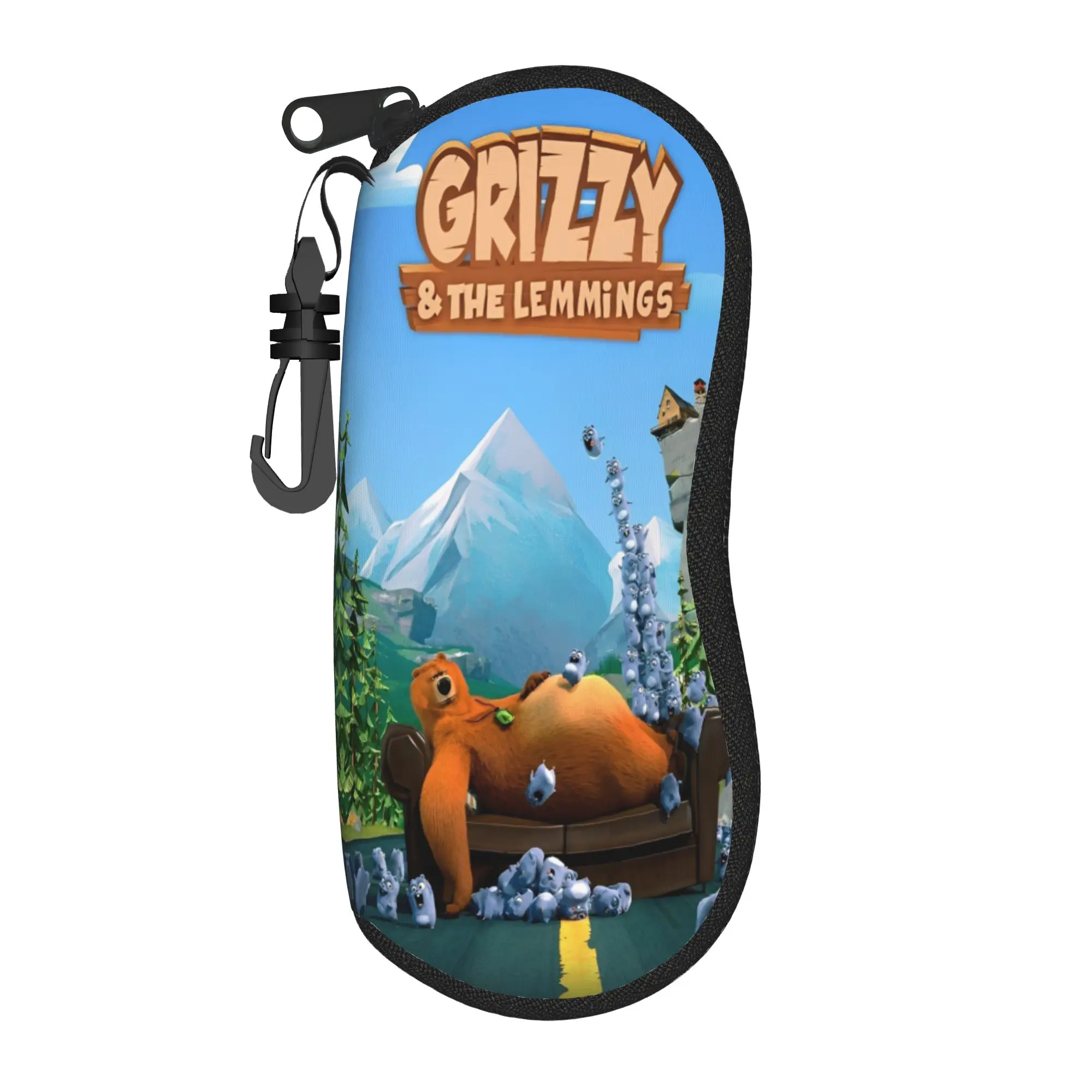 Grizzy and The Lemmings Cartoon Glasses Case Men Women Convenient Accessories  Sunglasses Storage Box Gift Eyewear Container