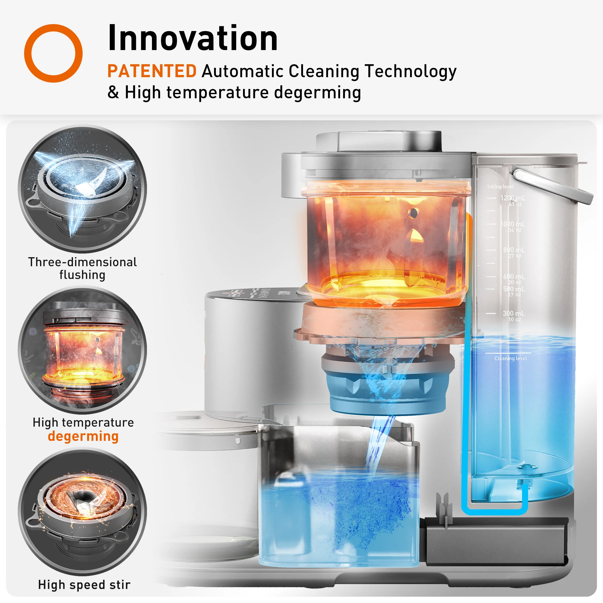 Блендер Joyoung для приготовления смузи, 40000 об/мин