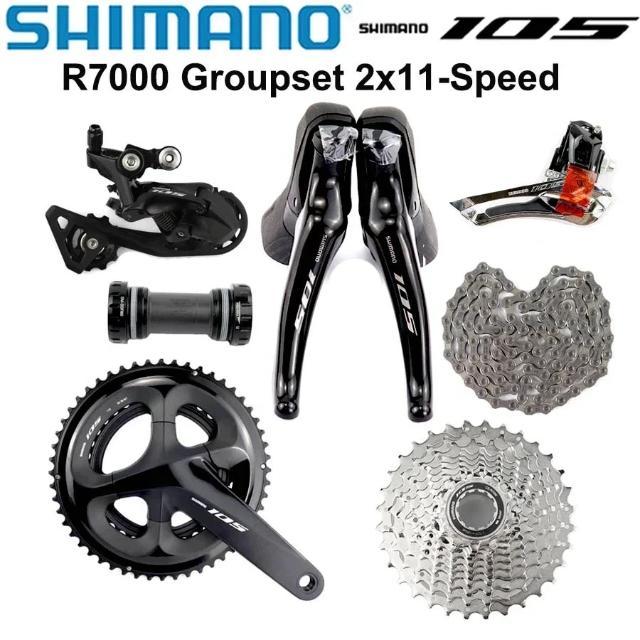 R7000 Bicycle Bike Groupset 105 5800 Derailleur 50-34 52-36 53-39T Crankset 28/30/32/34T Cassette Freewheel Groupset