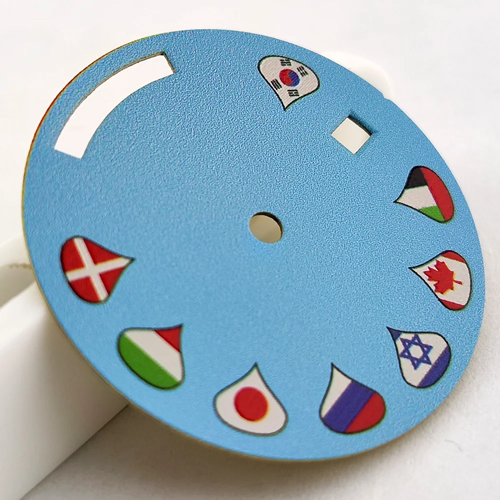 29mm customized Miyota8285 Dialhands up and down dual calendar Flag dial Miyota case 36mm/39mm for the Miyota 8285 movement