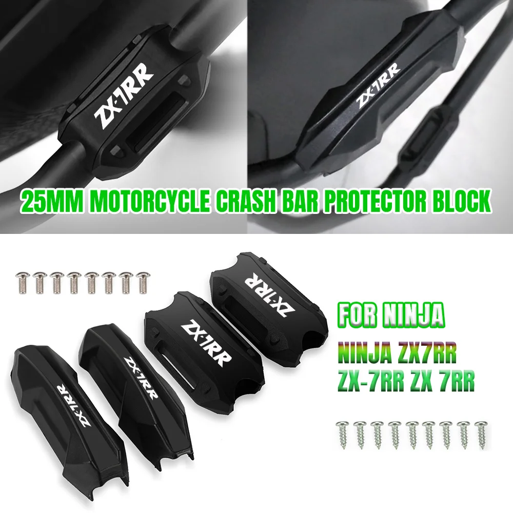 

Motorcycle Accessories Bumper Engine Guard 25MM Protection Block Crash Bar Decorative FOR KAWASAKI NINJA ZX7RR ZX-7RR ZX 7RR